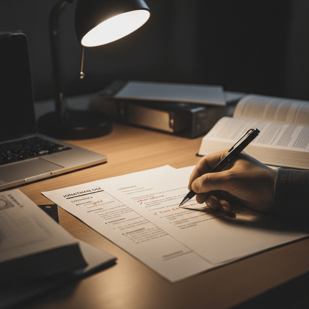 Resume and cover letter review for career applications